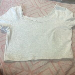 Grey brandy crop top